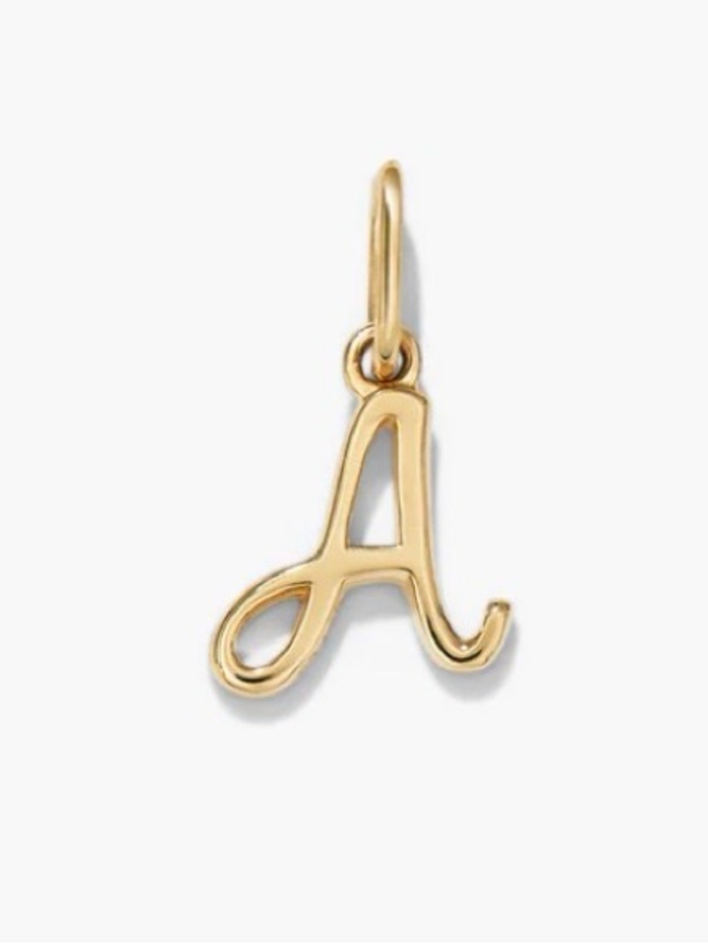 Mejuri 14k Cursive Letter A Charm